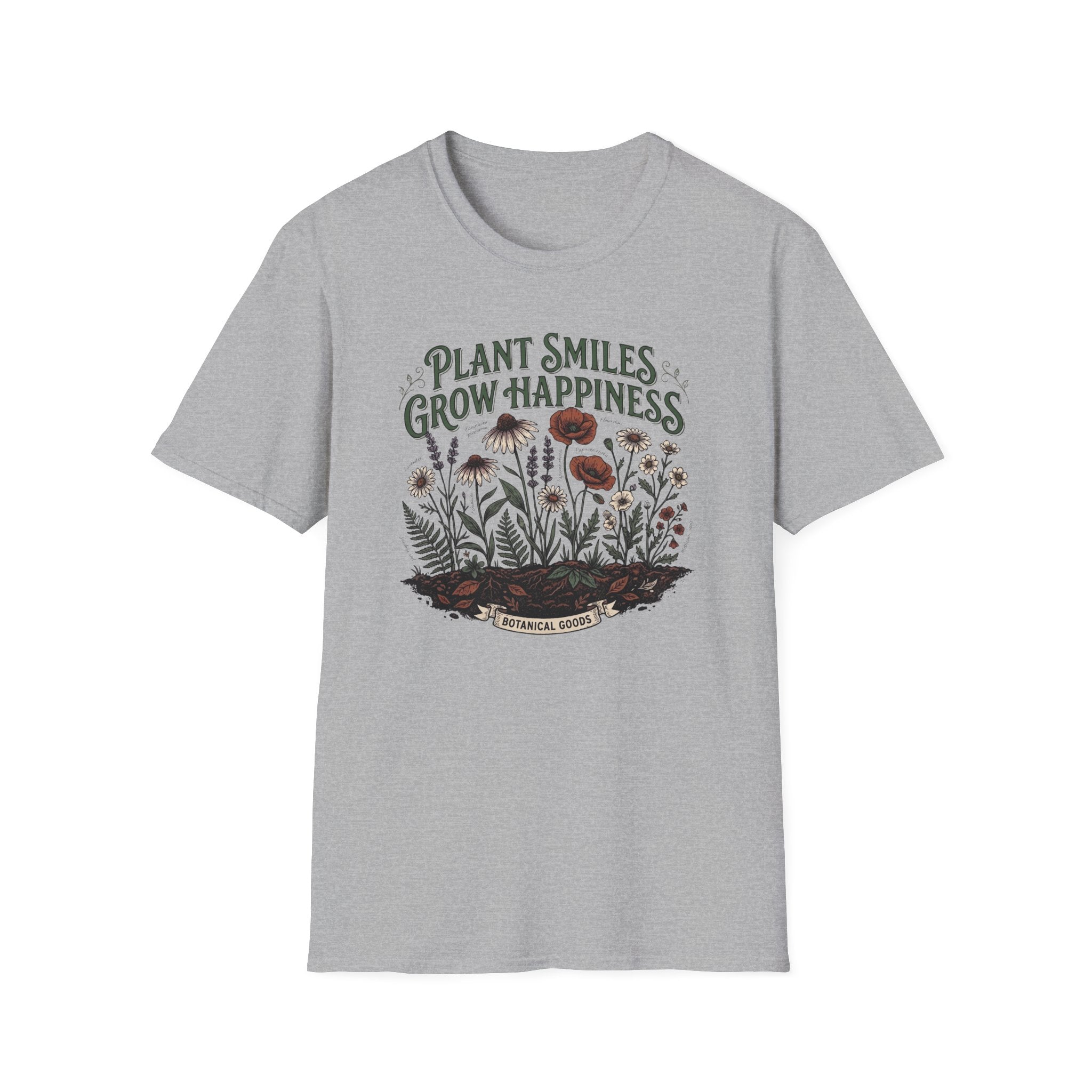 Plant Smiles Grow Happiness T-Shirt (D2)