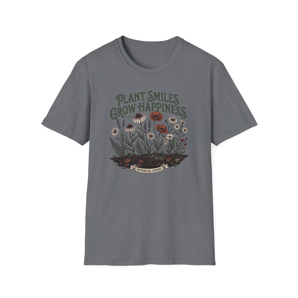Plant Smiles Grow Happiness T-Shirt (D2)
