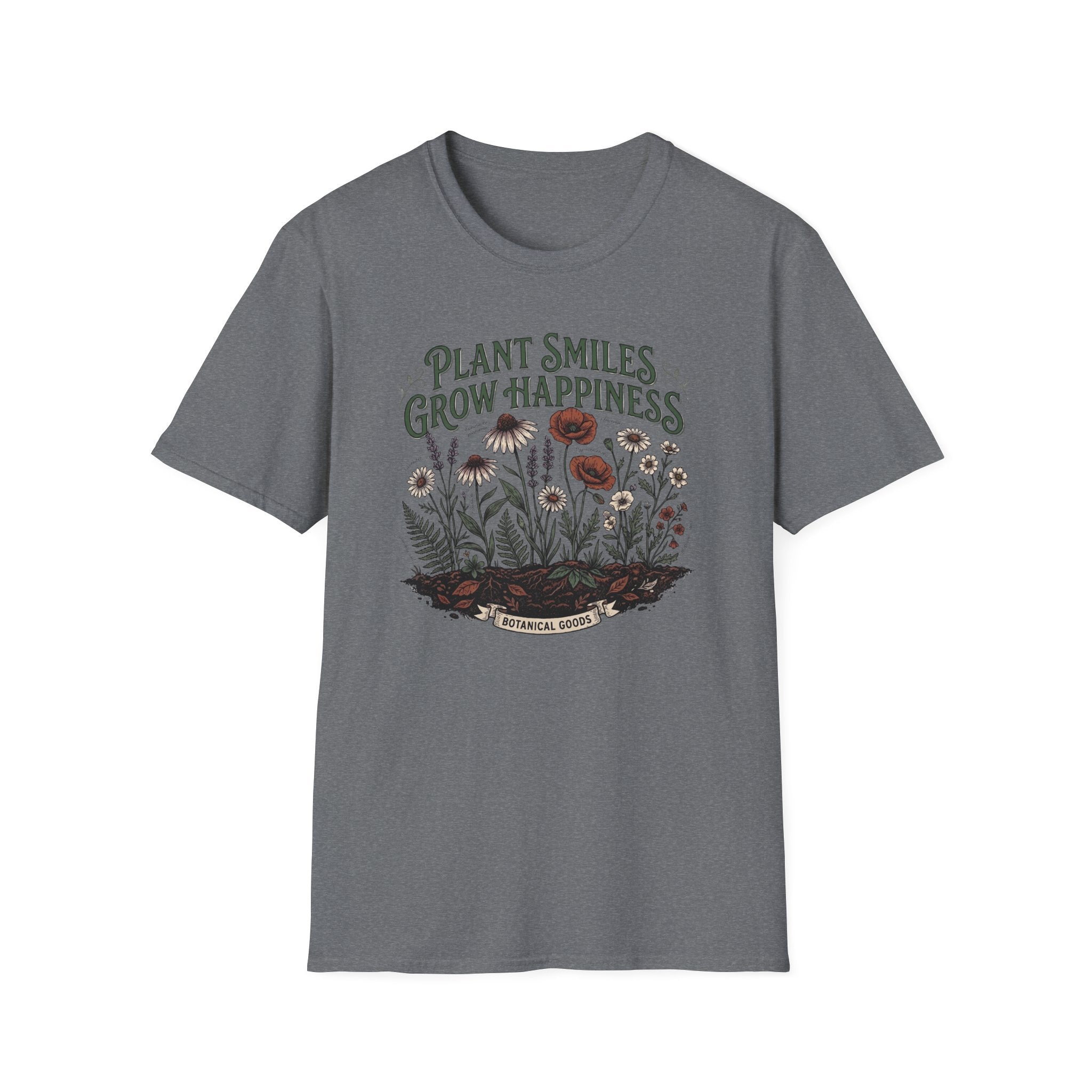 Plant Smiles Grow Happiness T-Shirt (D2)