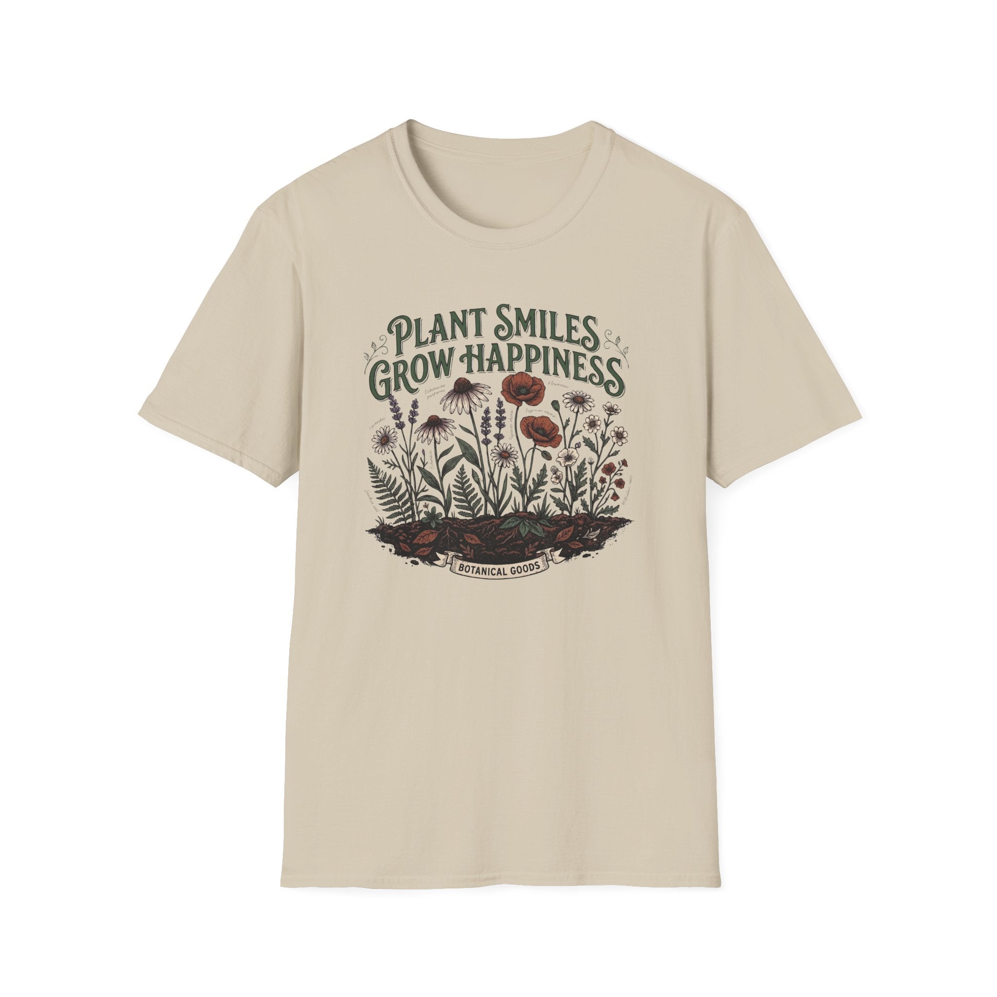 Plant Smiles Grow Happiness T-Shirt (D2)