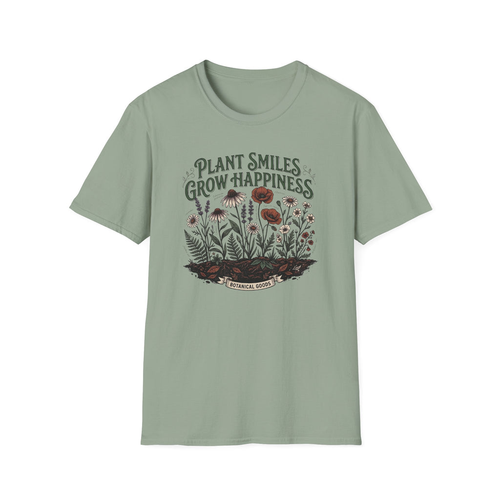 Plant Smiles Grow Happiness T-Shirt (D2)