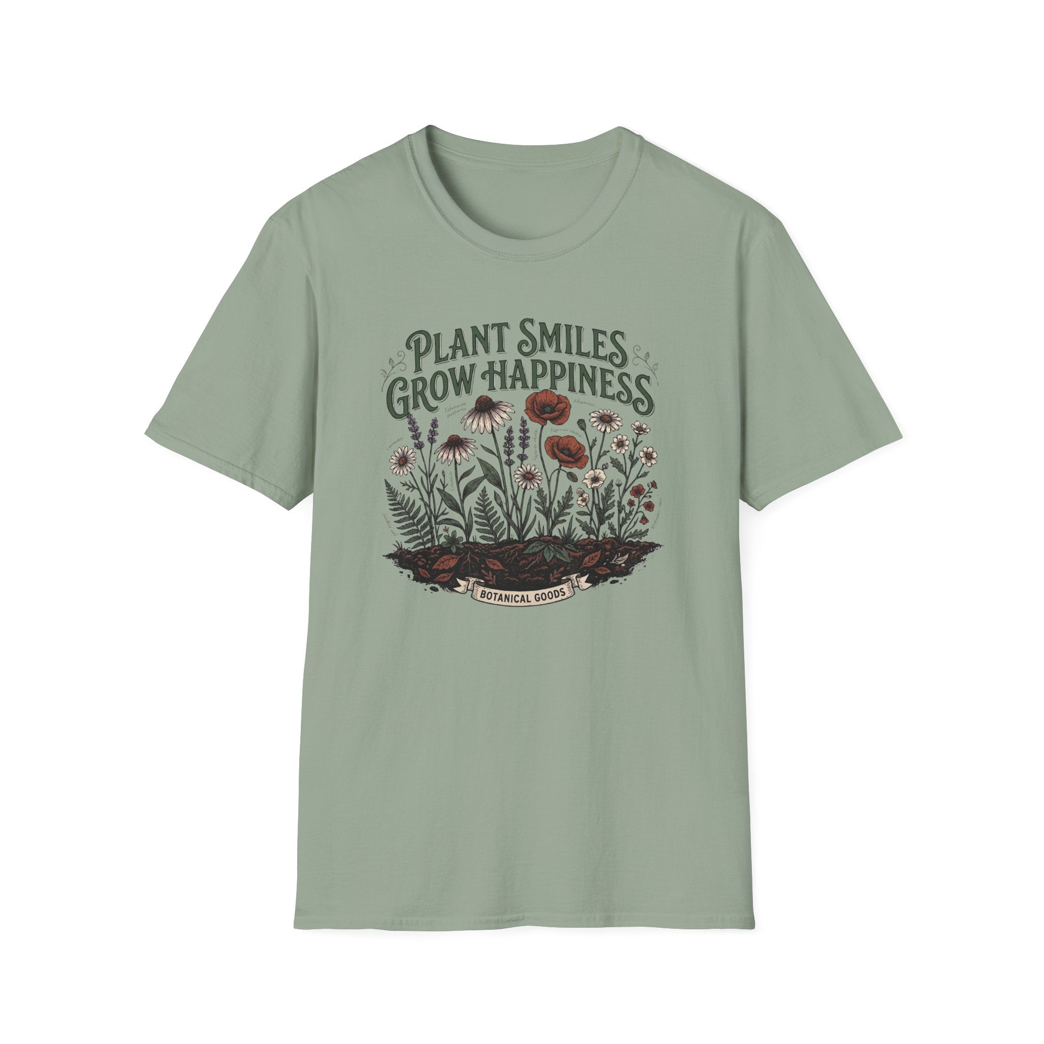 Plant Smiles Grow Happiness T-Shirt (D2)