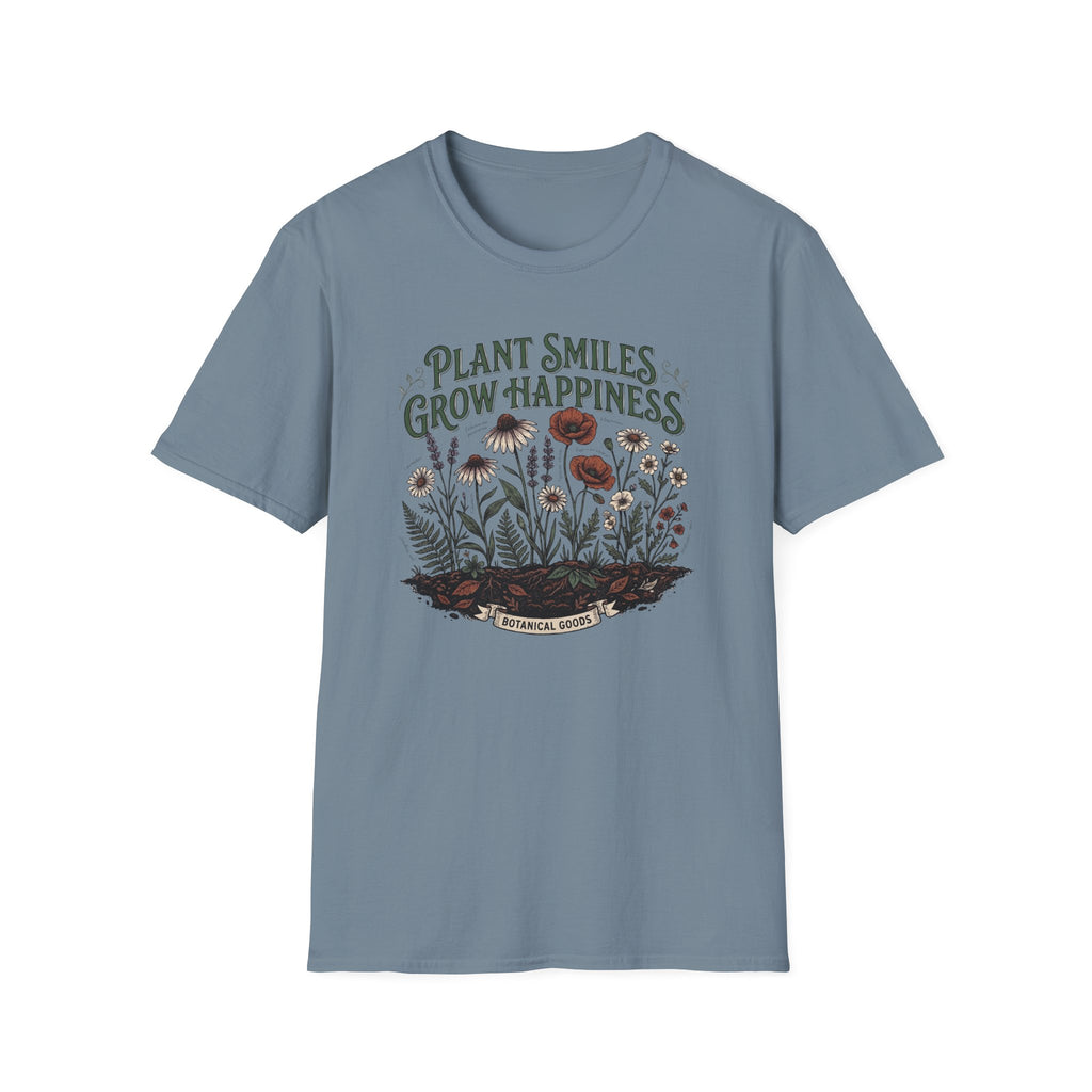 Plant Smiles Grow Happiness T-Shirt (D2)