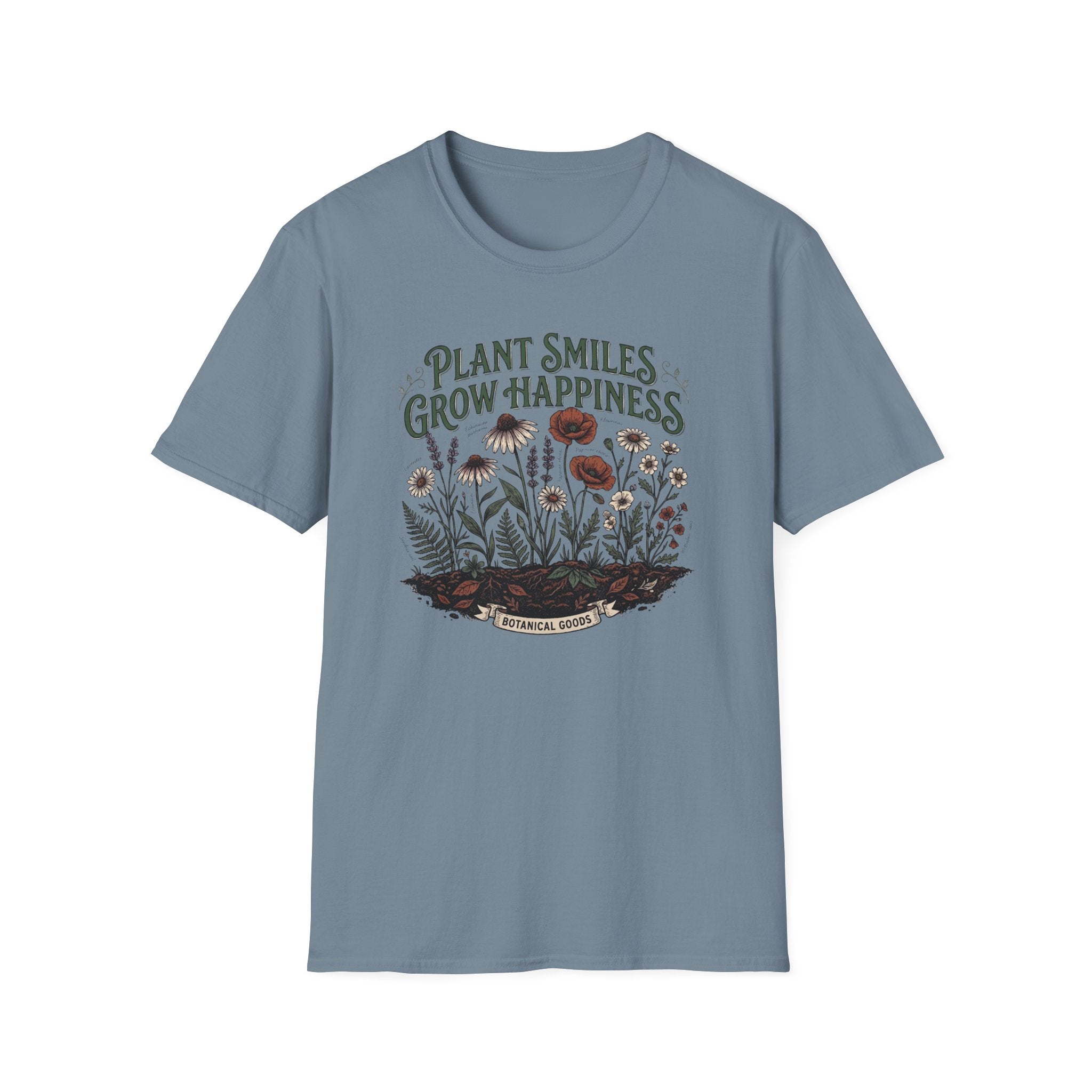 Plant Smiles Grow Happiness T-Shirt (D2)