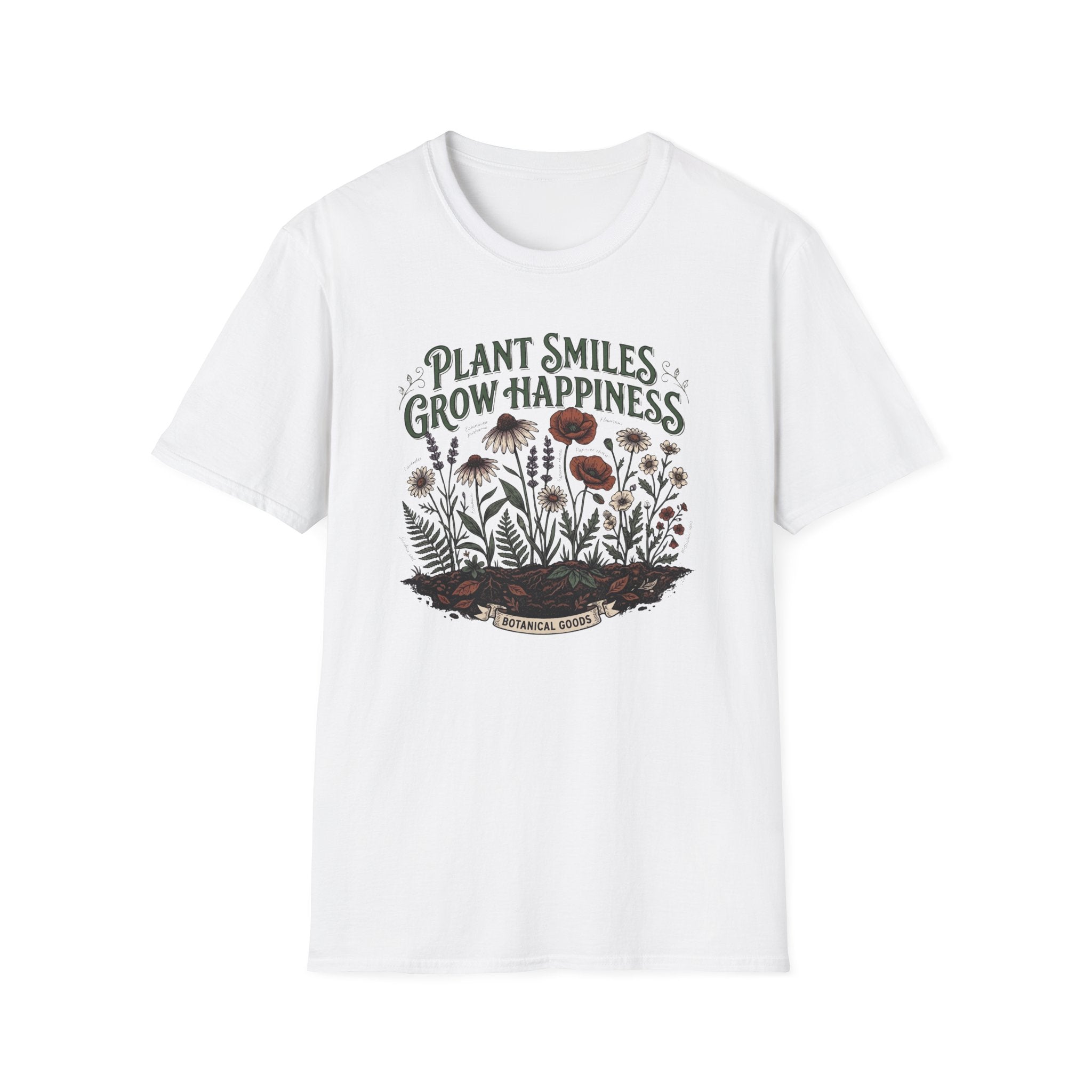 Plant Smiles Grow Happiness T-Shirt (D2)