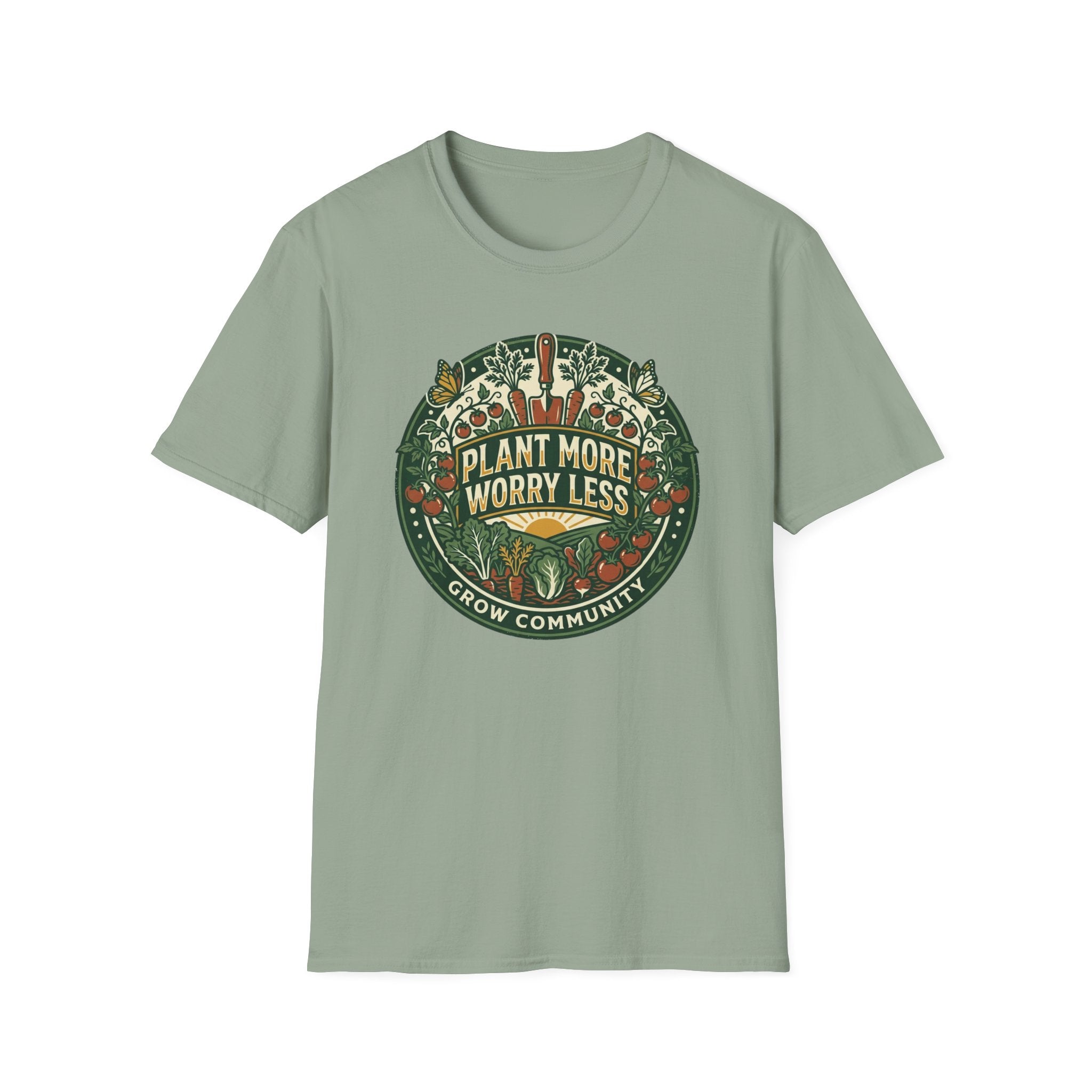 Plant More Worry Less T-Shirt (D1)