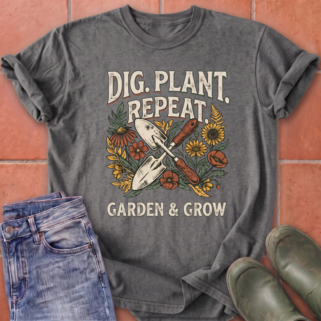 Dig Plant Repeat T-Shirt