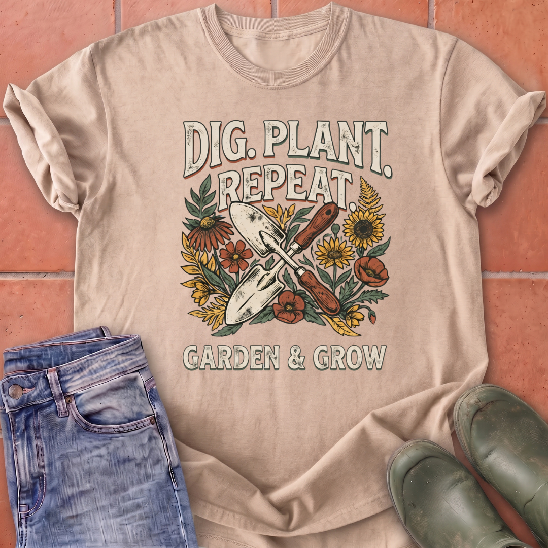 Dig Plant Repeat T-Shirt