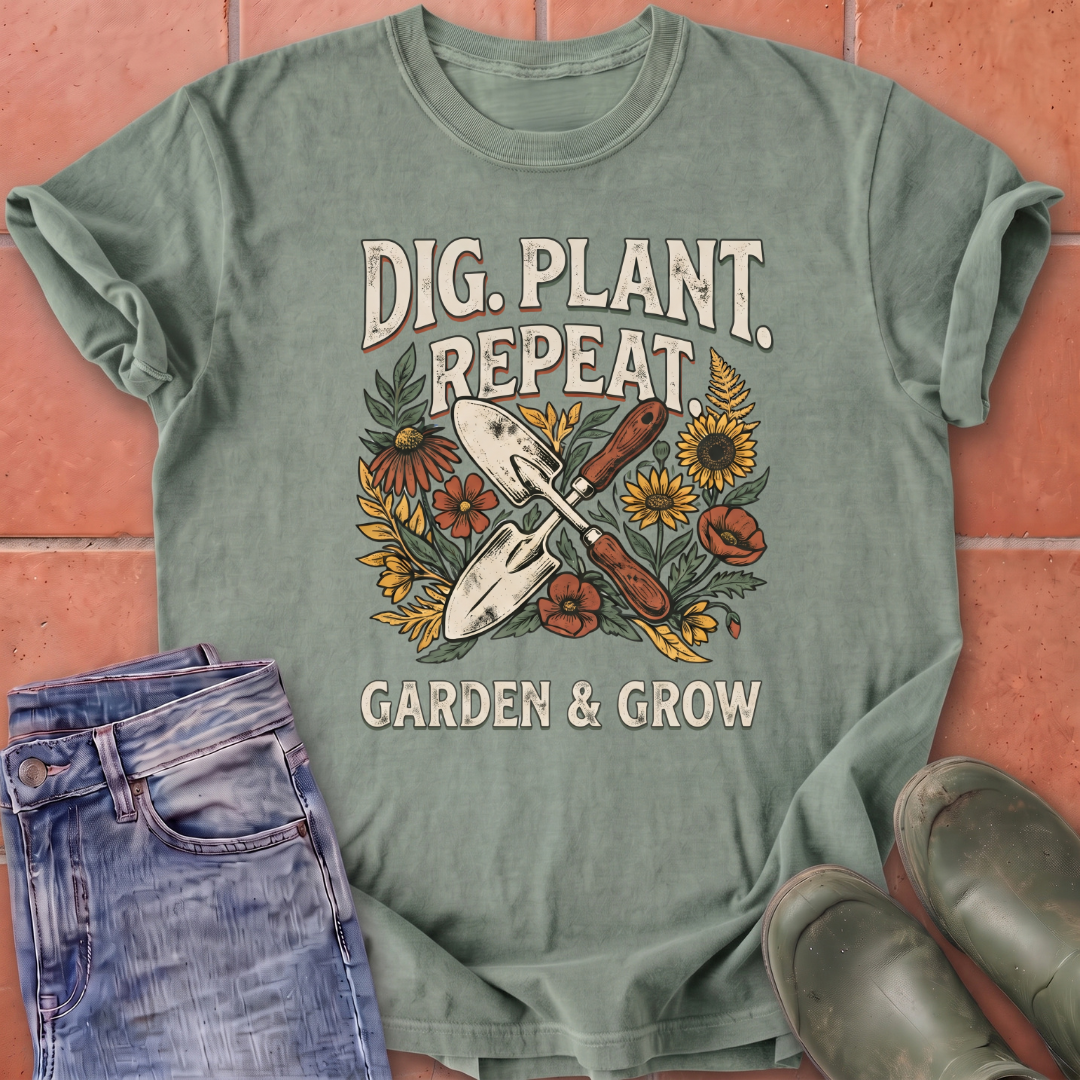 Dig Plant Repeat T-Shirt