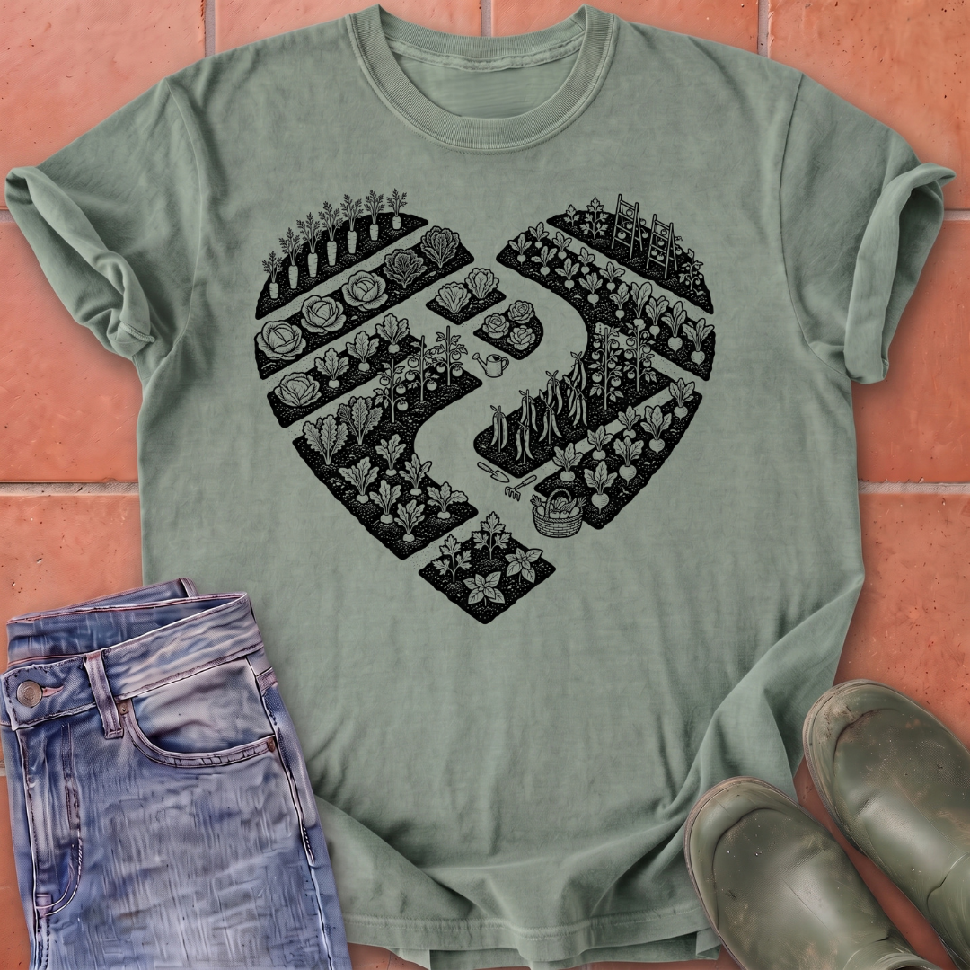 Garden in a Heart T-Shirt