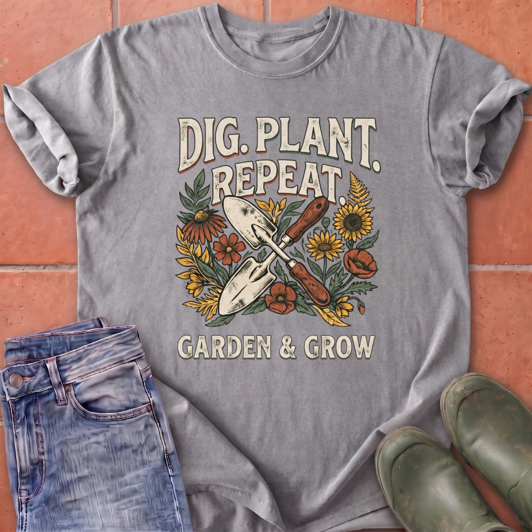 Dig Plant Repeat T-Shirt