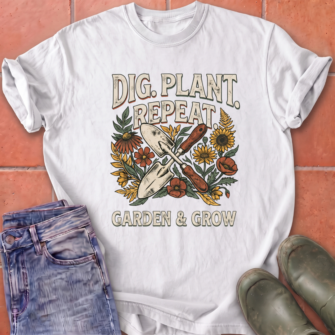 Dig Plant Repeat T-Shirt